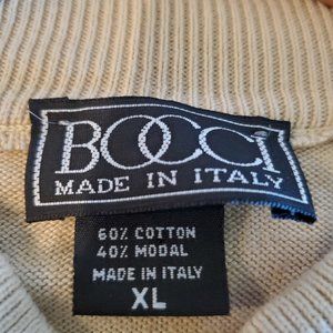 Bocci Men's Crew Neck Sweater XL Tan
